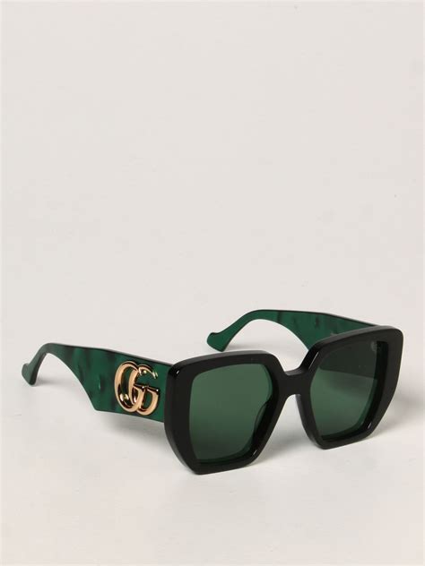 lime green gucci glasses|gucci green lens sunglasses.